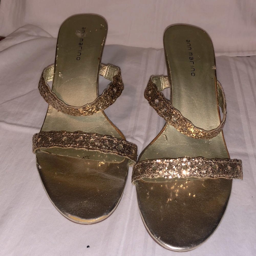 Gold Ann Marino sandal 8 1/2